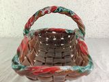 a small basket that is sitting on a table
