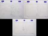 Trois dessins représentant un homme et une femme sont présentés dans trois images distinctes