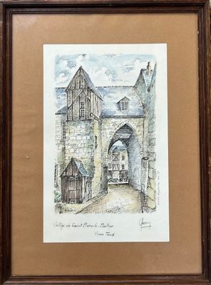 Claude BESNARD (1937-1922) Vestige de Saint Paul le Puellier… - Photo 1