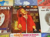 a lot of music magazines on the table