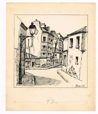 Jean-Robert ITHIER (1904-1977, peintre) / Suite de 2 dessins…