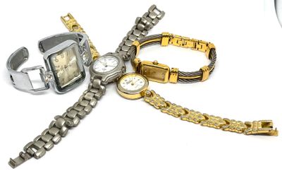 Lot de 4 montres de dame dont une Michel Herbelin et trois m…