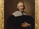 a painting of a man with a book in his hand
