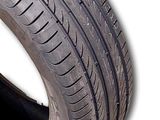 the tire of a car is shown on a white background