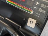 a close up view of a tread machine in a gym