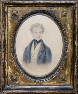 Ecole du XIXe siècle Portrait d'un homme en buste