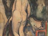an image of a painting of a nude woman standing in a room