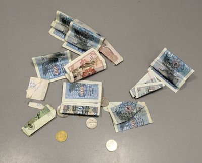a lot of money that is on the table
