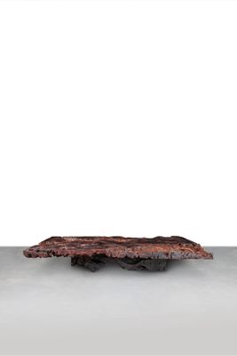 un gros plan sur un morceau de bois posé sur une table