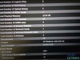 a lot of information on the screen of the computer