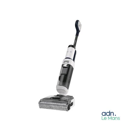 a black and white photo of a vacuum cleaner on a white background