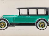 dessin d'une voiture verte aux jantes jaunes sur fond blanc
