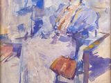 an image of a painting of a woman sitting in a chair