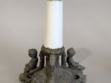 a candle that is sitting on a table