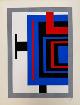 une image représentant un tableau sur lequel figurent des carrés rouges, bleus et noirs