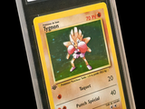 une image d'une carte Pokémon dans un étui en plastique