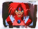 an image of a drawing of a woman with long red hair