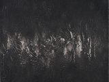 an image of a painting of a group of horses on a black background