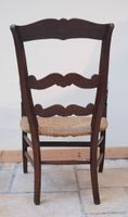 Fauteuil à crosse en bois naturel dossier barrette et assise… (photo 3)