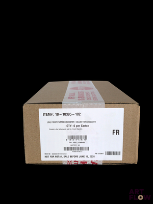 a box with a label on it sitting on a table