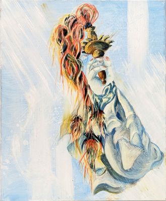 Hugues MINDER dit HUGO (1950) "Liberté renversée" Huile sur …