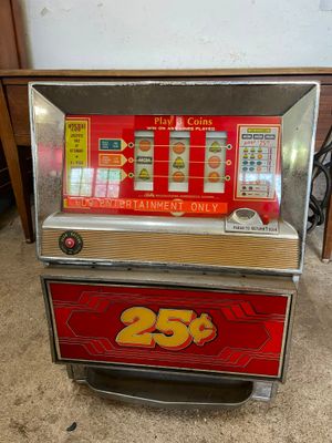 a slot machine that is sitting on the floor