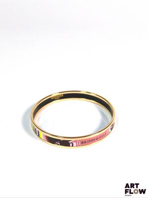 HERMES Modèle brides de gala Bracelet en plaqué or rose et é…