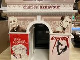 une exposition d'affiches de films diverses sur une étagère