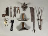 tout un éventail d'outils différents qui sont sur la table