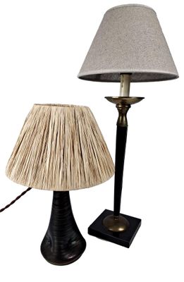 a lamp that is next to a lamp shade