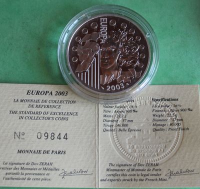 an image of a silver coin on top of a green table