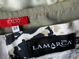 a close up of a pair of pants with a label on them