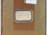 a painting of a piece of paper with a piece of writing on it