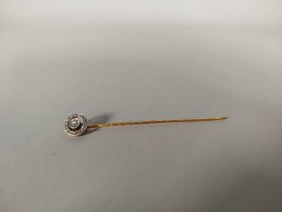 Épingle De Cravate En Or 18k - Tête Aigle Poinçonnée - Occasion