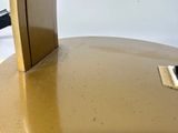 a picture of a table with a phone on it