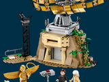 a lego set of a space station with a satellite on top of it