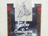 the front cover of a book with a drawing of a man on a horse