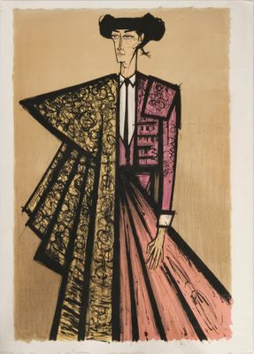 an image of a drawing of a man in a suit and hat