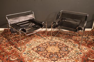 Marcel Breuer (1902-1981) Modèle B3 dit "Wassily " Paire de … - Photo 1