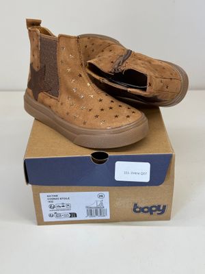 Paire DE Chaussures Enfant Bopy Satine Taille 26 Cognac Etoi…