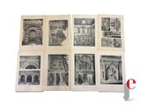 an open book with a bunch of pictures of buildings on it