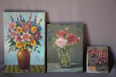 Max TOUTAIN (1935-2006) réunion de trois huiles sur toile de…