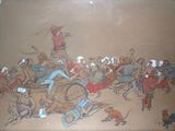 a picture of a painting on the wall of a building