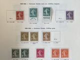 an image of a sheet of paper with different colored stamps on it