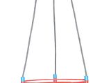 an image of a multicolored chandelier hanging from a ceiling