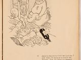 un vieux livre sur lequel figure le dessin d'un homme et d'un chat