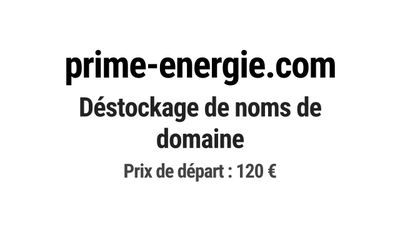 Nom de domaine prime-energie.com.