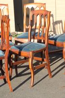 Suite de six chaises dite à la cathédrale en acajou et placa… (photo 3)