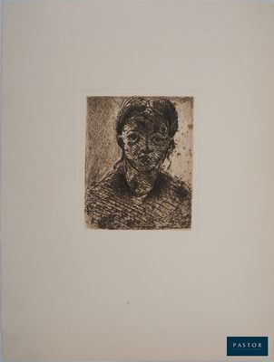 un dessin en noir et blanc d'un visage de femme