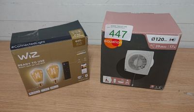 Lot de 2 articles composé de: 1 Kit de démarrage WiZ 2 ampou…